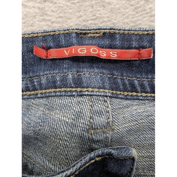 Vigoss Jeans Womens 9 Blue Bootcut Stretch Denim Five Pocket Mid Wash P1536J - Picture 16 of 16